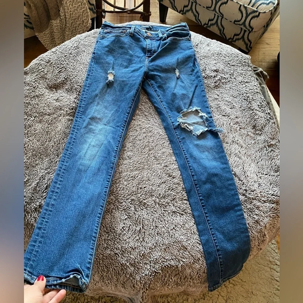 J. CREW Women’s Distressed Slim Jeans